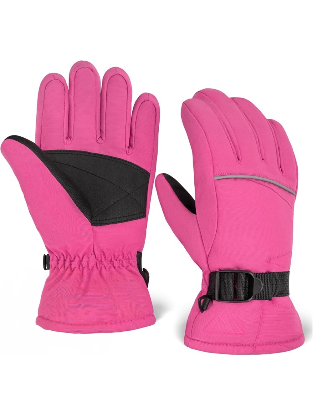 Kids Pink Insulated Winter Gloves Tough Outdoors Snow Gloves - Ski & Snow